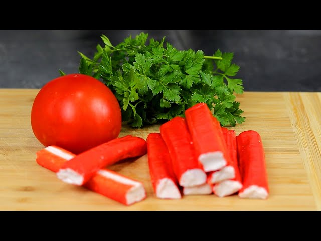 Салат с крабовыми палочками на праздничный стол от Вкусные советы