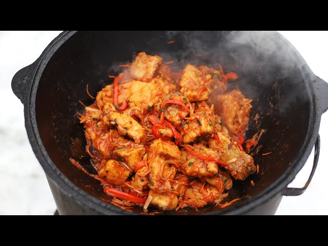 Вкуснейшая рыба в казане от Сеня в деле
