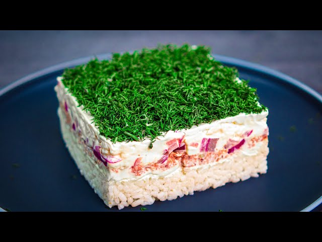 Праздничный салат с тунцом и рисом от Рецепты Натальи