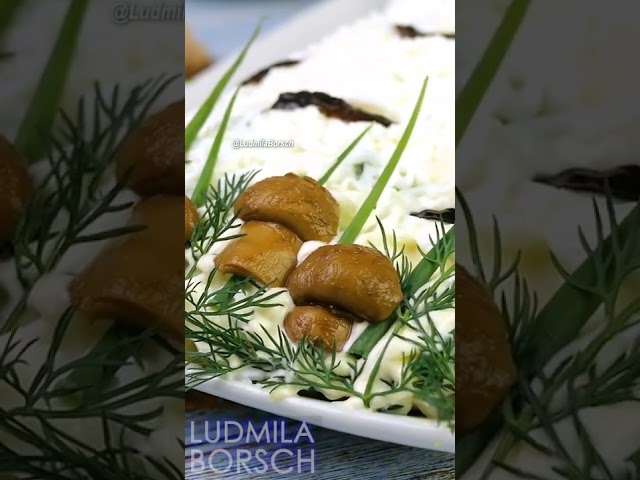 Праздничный салат Березка от Рецепты от Людмилы Борщ