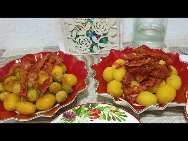 Картошку с беконом и брюсельской капустой от Я люблю тебя жизнь