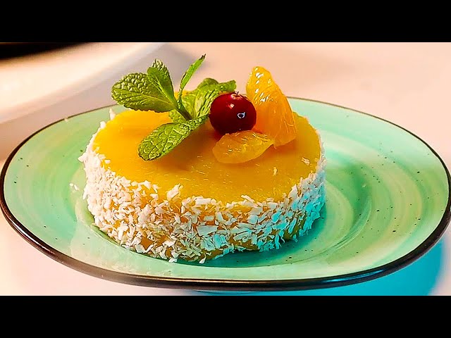 Мандариновый десерт без выпечки от Вкусная Тарелка