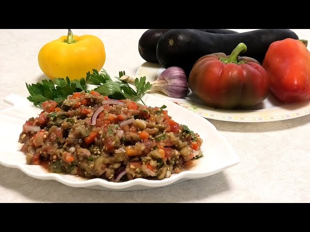 Сырая баклажанная икра от Выпечка и кулинария