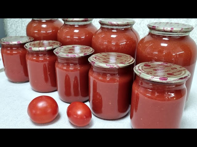 Томатная паста и сок на зиму от Выпечка и кулинария