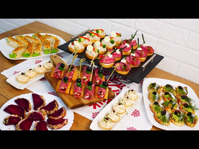 Праздничные закуски из простых продуктов  от Вкусно Просто и Доступно