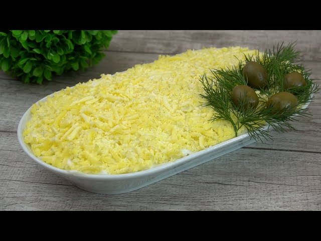 Слоёный салат с печенью трески от  Калнина Наталья