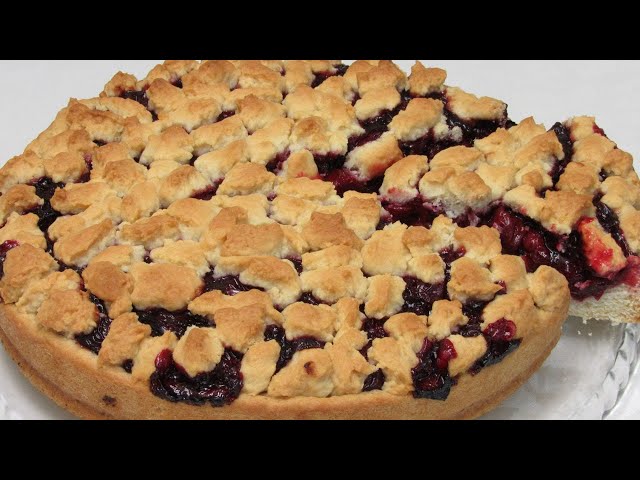 Постный пирог с повидлом от Вкусный уголок