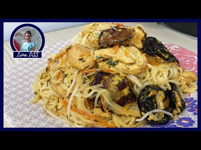 Фунчоза с курицей и грибами от Ирина Лисс Кулинария