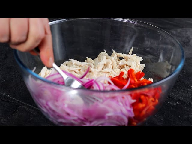 Новогодний салат с курицей и морковью по-корейски от Вкусные советы