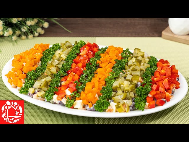 Чудесный салат на новогодний стол от Оксана Пашко (Готовим с Оксаной Пашко)