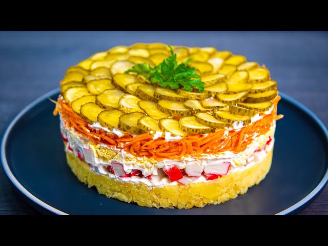 Салат с крабовыми палочками на праздничный стол от Рецепты Натальи