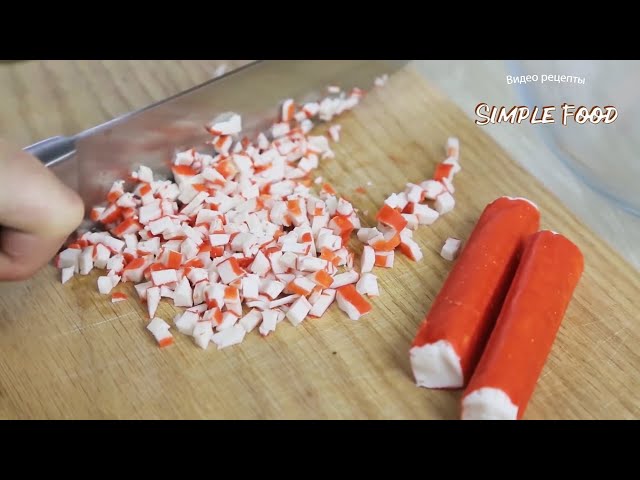 Салаты с крабовыми палочками на праздничный стол от Рецепты Simple Food с Юлией Шевчук