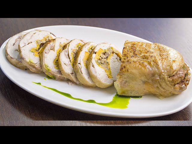 Куриный рулет с вкусной начинкой от Гаджет Шеф