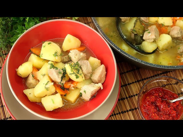 Картошку с мясом на сковородке от Простые рецепты