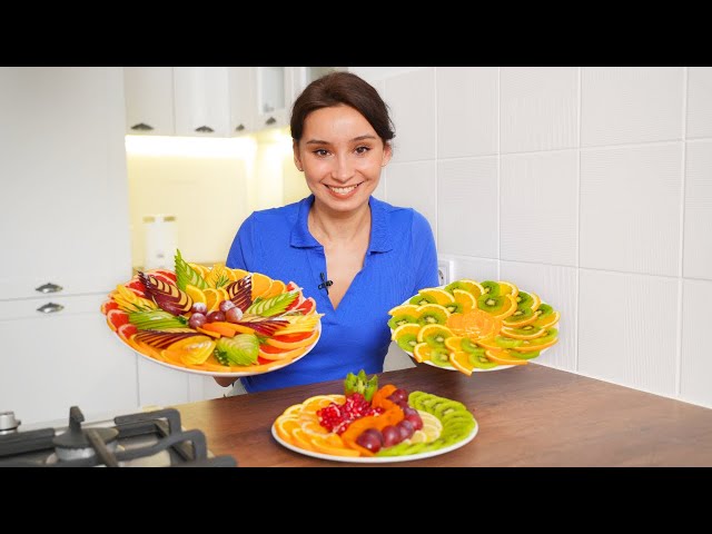 Нарезка из фруктов на новогодний стол от Алина Фуди