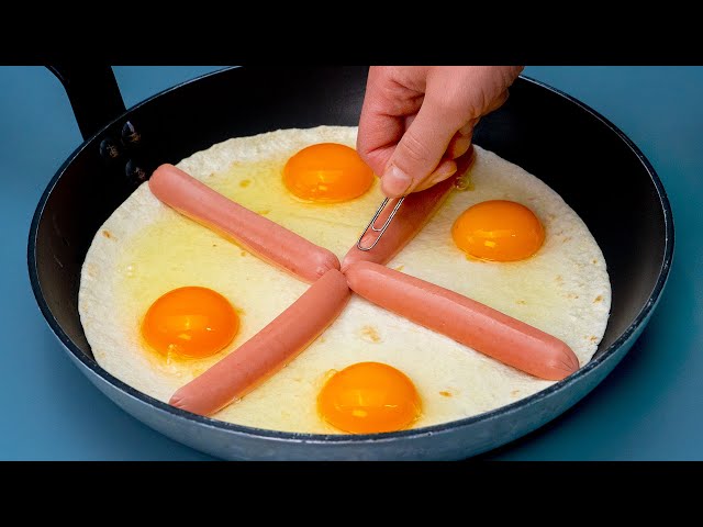 Яичница с сосисками на сковородке от Аппетитно ТВ