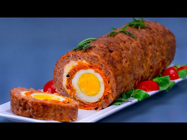Мясной рулет с яйцами от Аппетитно ТВ