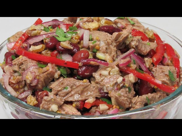 Шикарный салат с говядиной и фасолью от Вкусный уголок