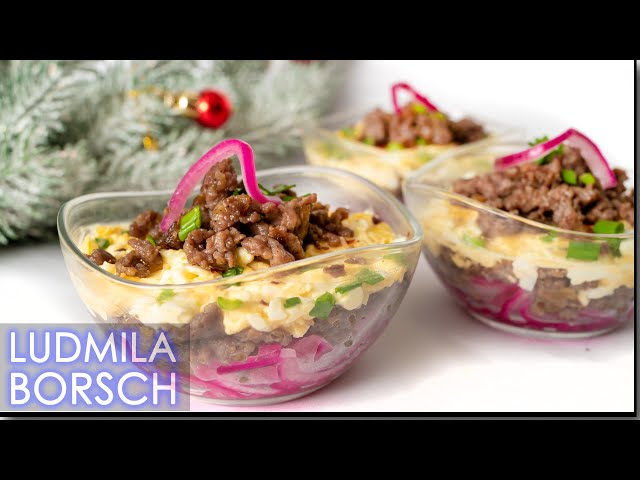 Салат-закуска на праздничный стол от Рецепты от Людмилы Борщ