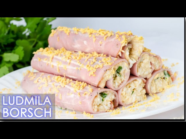 Рулетики с ветчиной от Рецепты от Людмилы Борщ