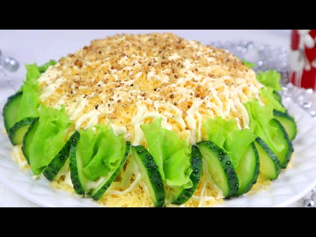 Праздничный салат с копченой курицей и черносливом от Вика-Простые Рецепты
