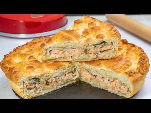Пирог с красной рыбой удачная начинка и ВКУСНЕЙШЕЕ ТЕСТО на рыбный пирог! от Сибирячка готовит
