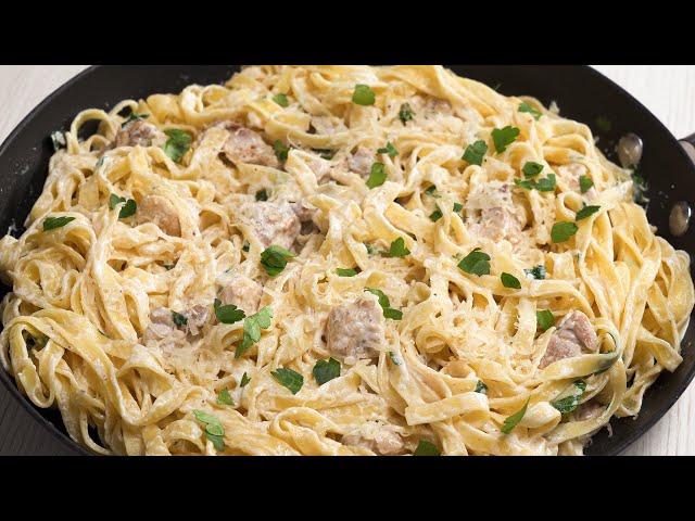 Паста с курицей в сливочном соусе от Всегда Вкусно
