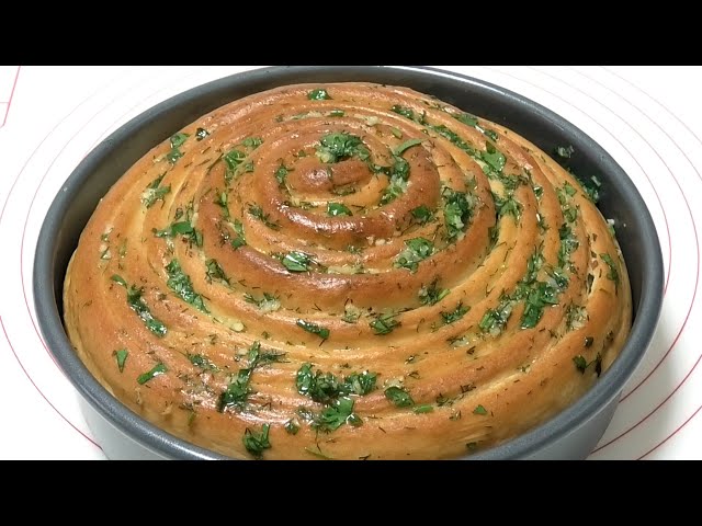 Вкусный хлеб Чесночная улитка от Выпечка и кулинария