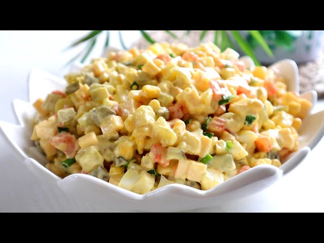 Картофельный салат Мозаика от Вика-Простые Рецепты
