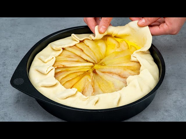 Нежный тарт из слоеного теста, с грушами от Аппетитно ТВ