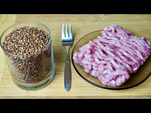 Стакан гречки и фарш! Дешево, просто и очень вкусно! Ужин для большой семьи