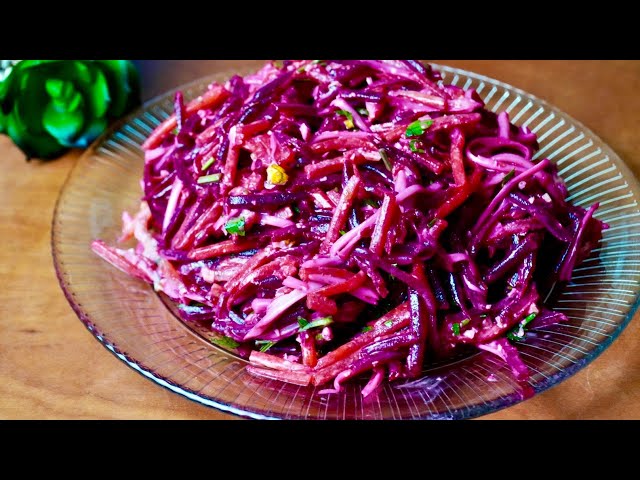 Съедят за минуту! Новый салат из Свеклы на каждый день и на праздник!