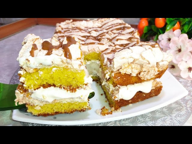 За копейки и в два раза вкуснее любого торта! Торт норвежский. Век живи век учись!