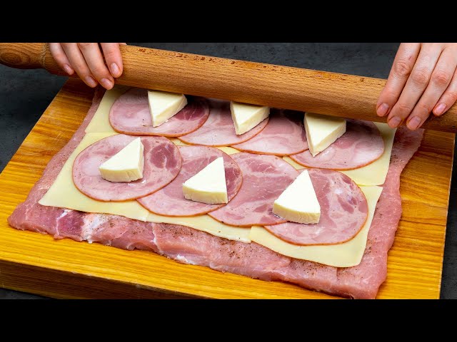 Трюк, подсмотренный у знаменитого повара, вас поразит! Мясной рулет с помощью скалки