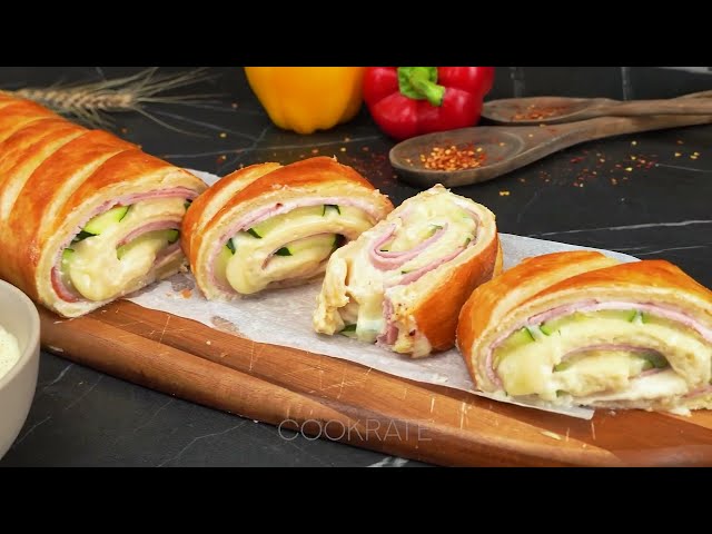 Если у вас есть слоеное тесто и кабачки, приготовьте сегодня закуску!