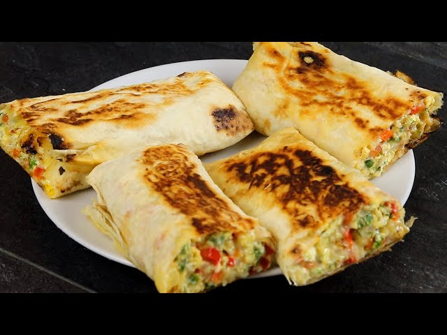 Супер завтрак за 5 минут! Вкусный, быстрый и простой завтрак из лаваша