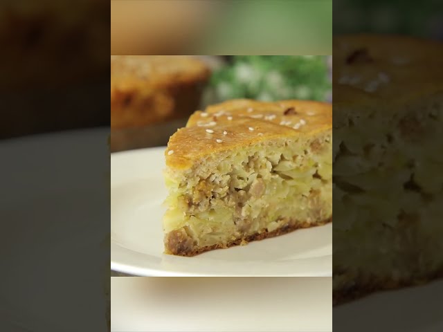 Ешь и худей! Заливной пирог с капустой и фаршем