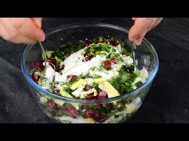 Салат бюджетный без изысков, но как же вкусно! Вы сейчас пойдете на кухню