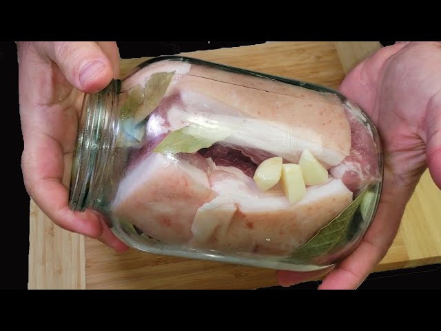 Сало в Банке! Рассол холодным способом! Крутая закуска на все случаи жизни!