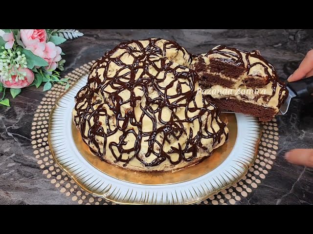 Теперь коржи готовлю только так ! Готовлю, когда гости уже за столом! Торт панчо за 15 минут!