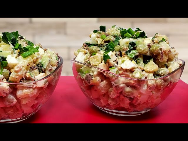 Беру банку горошка и шпроты. Салат получается потрясающе вкусным. Рецепт из простых продуктов.