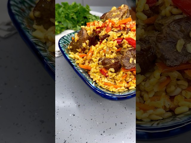 Плов готовлю без риса, готовить проще и быстрее! Плов с булгуром, ну очень вкусный и рассыпчатый