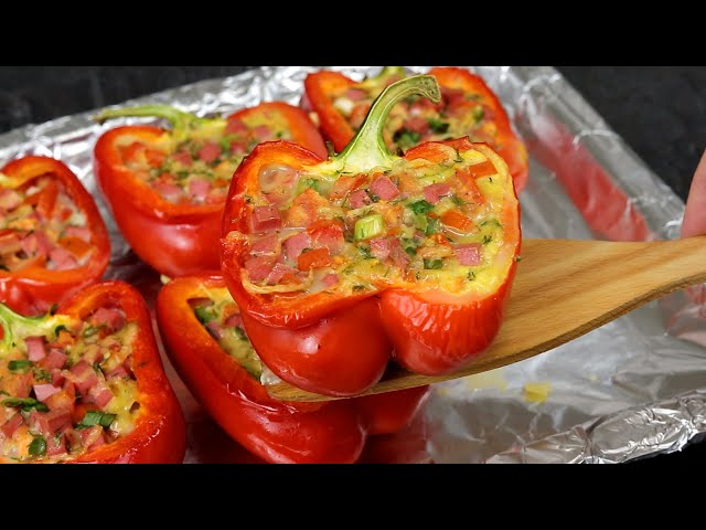 Эти перцы вкуснее пиццы в 100 раз! С сочной начинкой! Так вкусно, что готовлю два раза в день