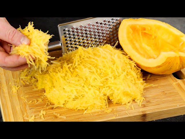 Боже, как вкусно! Я всегда буду так готовить! Просто натрите тыкву на мелкой терке! Вкусные советы