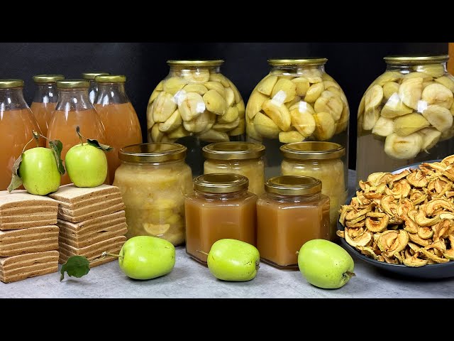 Повторяю каждый год: 6 самых лучших рецептов заготовки яблок на зиму