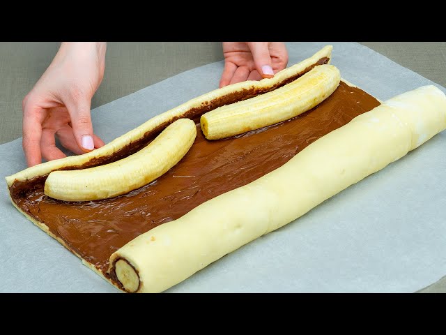 Только Нутелла и бананы. Этот быстрый десерт покорит вас!