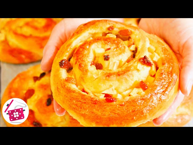 Самое удачное тесто! Булочки как пух! Как я готовлю вкусные булочки с яблоками. Готовим дома