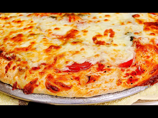 Жидкое тесто за 5 минут домашняя пицца! Без замеса вкусный рецепт пиццы