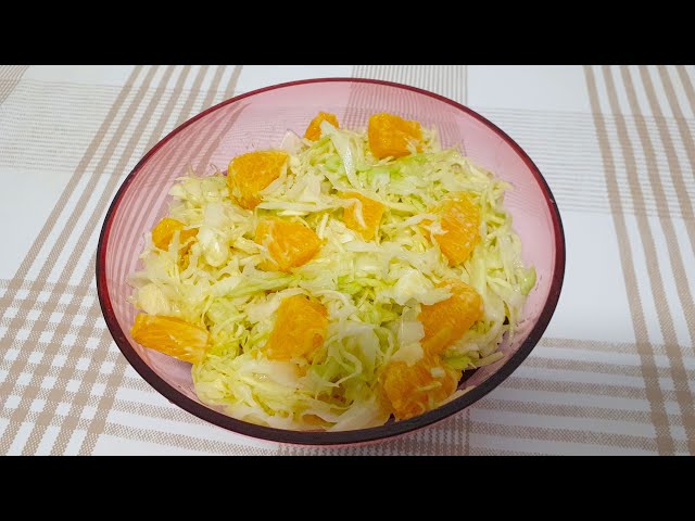 Капустно-апельсиновый салат! Просто и вкусно