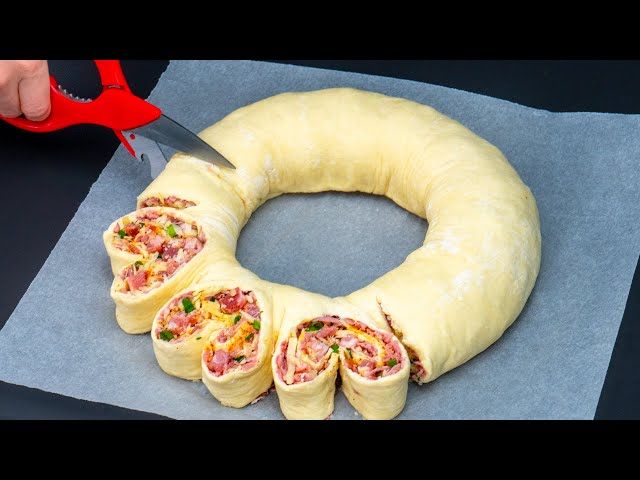 Проще, чем вы себе представляете! Вкусная закуска из слоеного теста – ножницами